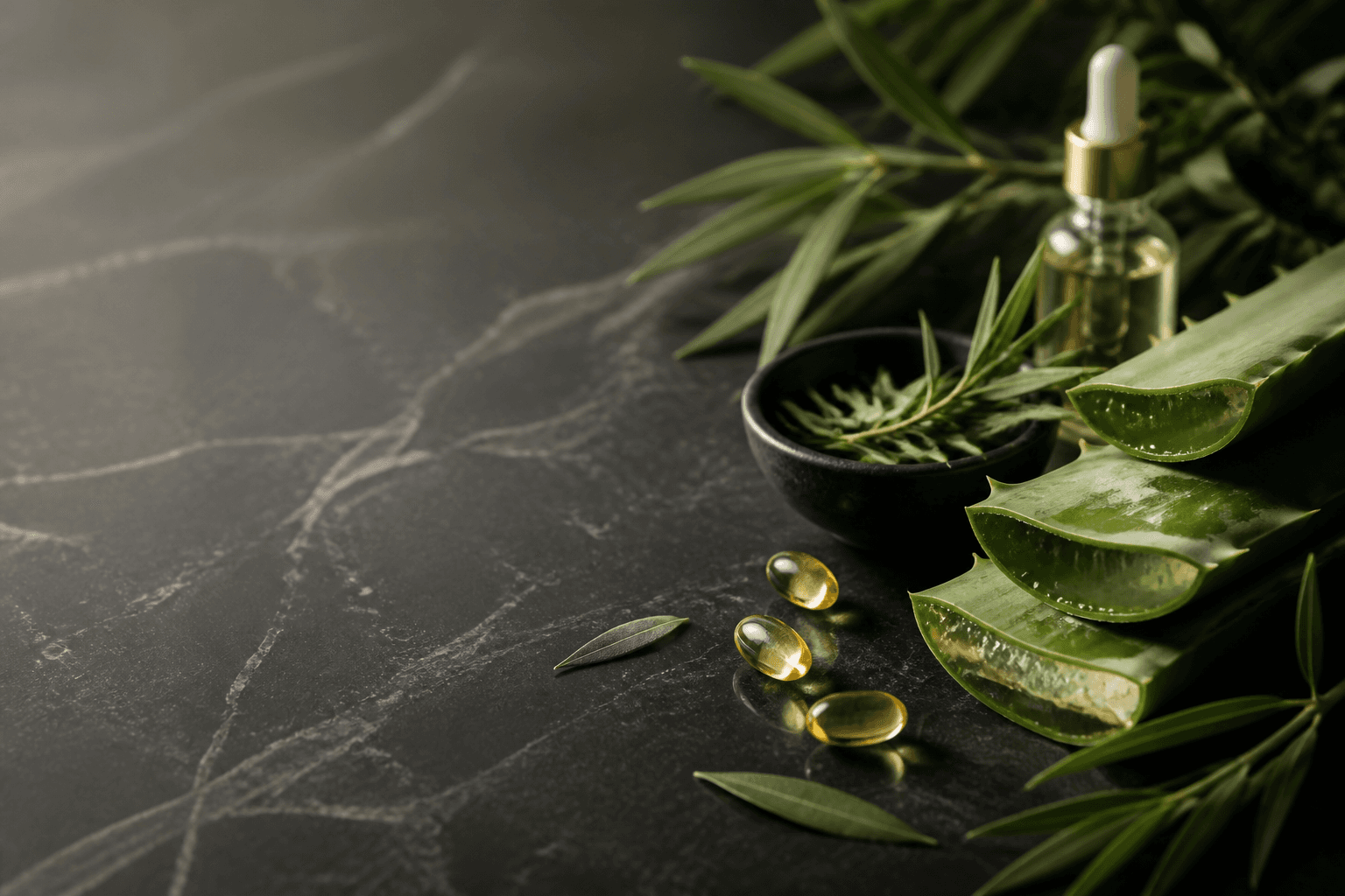 Premium natural botanical skincare ingredients