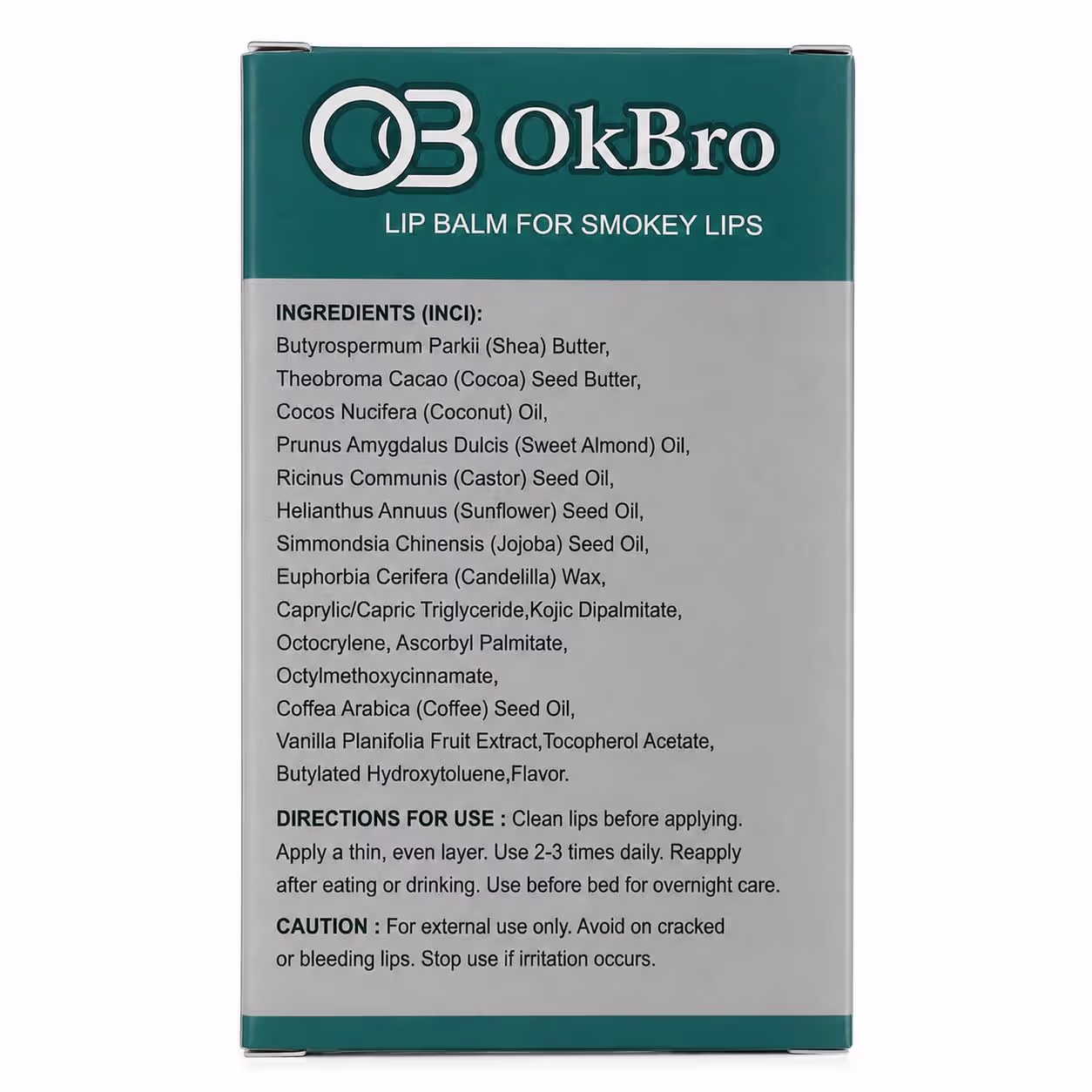 OKBRO Lip Balm for Smokers & Dark Lips | SPF 15 Lip Balm for Men & Women | Vitamin C & E Lip Lightening Balm | Moisturizer for Dry, Pigmented, Tanned & Smoker Lips - Alternate view